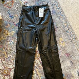 Zara vegan leather pants